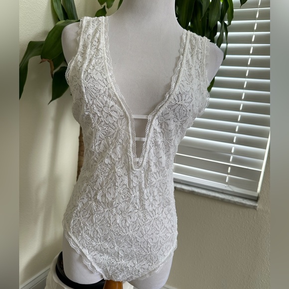 Free People Tops Nwt Free People Intimately White Lace Body Suit — free download